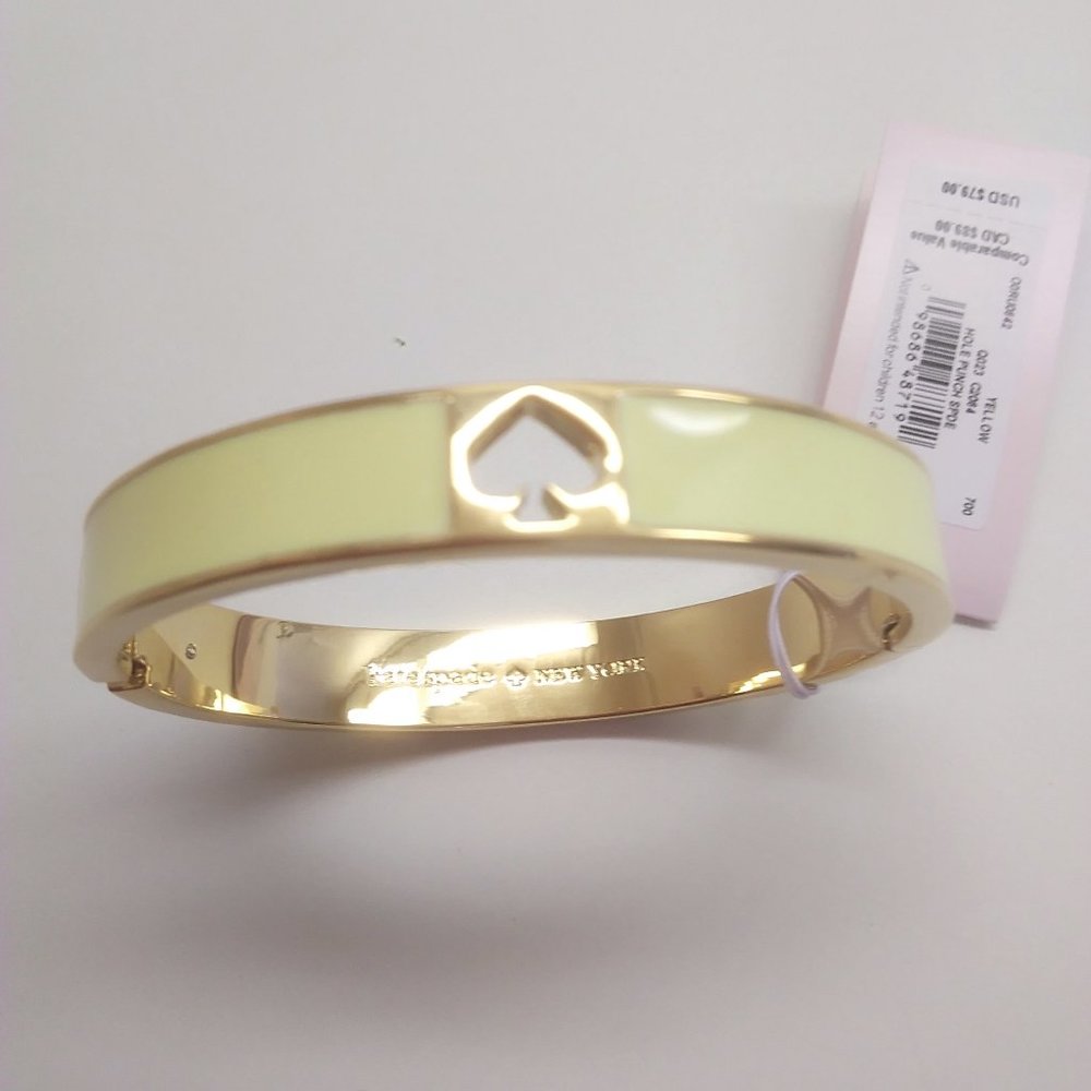 Kate Spade New Yellow Enamel Spade Bracelet